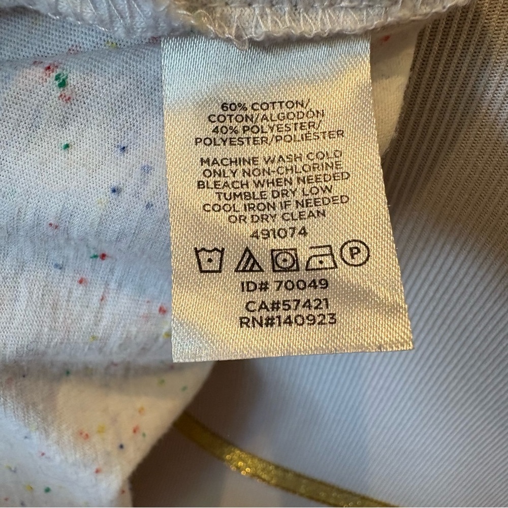 LOFT Confetti Party Casual Tee Wmn’s Sz L - Picture 8 of 8